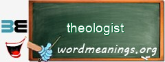 WordMeaning blackboard for theologist